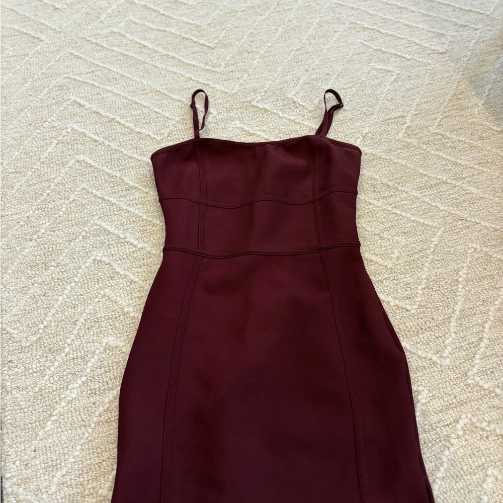 Windsor Strapless Burgundy Dress
